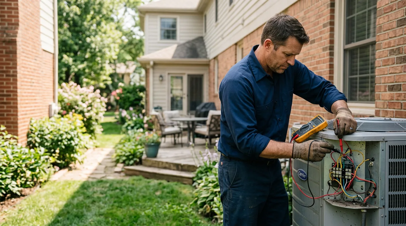 HVAC technician working near Glen Ellyn, IL